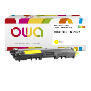 OWA Armor toner kompatibilný s Brother TN-249Y, 4000st, žltá/yellow OWA Armor toner kompatibilný s Brother TN-249Y, 4000st, žltá/yellow
