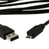 USB Kábel A Male/Micro B Male 2.0 Black HQ 1,8m