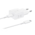 Samsung síťová nabíječka EP-T2510XWE + kabel USB-C, 25W, bílá