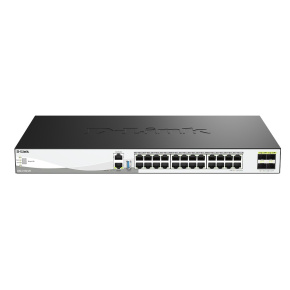 D-Link DXS-3130-28/E 28-Port 10G Multi-Gigabit Layer 3 Stackable Managed Switch with 25G Uplinks