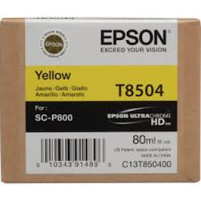 Epson Singlepack Photo Yellow T850400 UltraChrome HD ink 80ml Epson Singlepack Photo Yellow T850400 UltraChrome HD ink 80ml