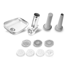 Salente set mäsomlynčeka a nástavcov na výrobu cestovín a klobás pre kuchynský robot radu DigiChef