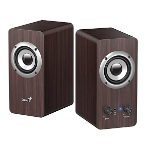 GENIUS SP-HF400 reproduktory, tmavé drevo