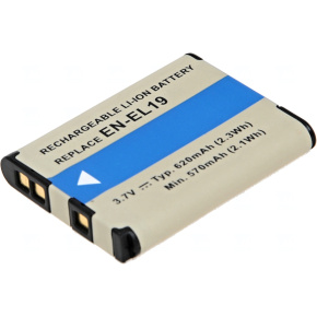 Batéria T6 Power Nikon EN-EL19, Sony NP-BJ1, 620mAh, 2,3Wh