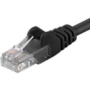 Patch kábel UTP RJ45-RJ45 level 5e 1,5m, čierny Patch kábel UTP RJ45-RJ45 level 5e 1,5m, čierny