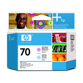 HP no 70 sv. azúrová a sv. purpurová tlač hlava HP no 70 sv. azúrová a sv. purpurová tlač hlava