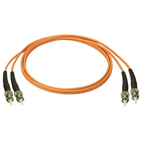 Optický patchkábel duplex ST-ST, 50/125 um MM, 0,5 m, OM2