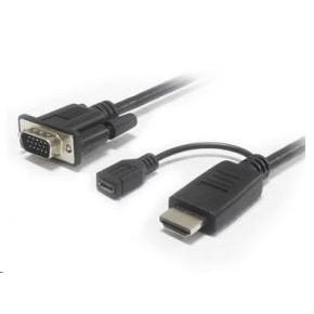 PREMIUMCORD prevodník HDMI na VGA s napájaním microUSB PREMIUMCORD prevodník HDMI na VGA s napájaním microUSB