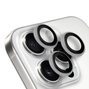 OBAL:ME Ochrana Šošoviek pre Apple iPhone 15 Pro/15 Pro Max White Titanium