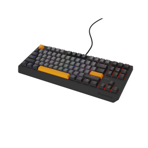 Genesis herná klávesnica THOR 230/TKL/RGB/Outemu Red/Drôtová USB/US layout/Anchor Negative Šedá