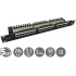 19" patch panel Solarix 24 x RJ45 CAT6 UTP s vyväzovacou lištou 1U SX24L-6-UTP-BK-N