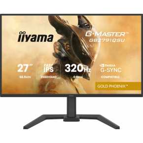 iiyama G-Master/GB2791QSU-B1/27"/IPS/QHD/320Hz/0,6ms/Čierna/3R iiyama G-Master/GB2791QSU-B1/27"/IPS/QHD/320Hz/0,6ms/Čierna/3R