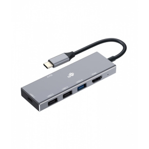 TB USB-C 7v1 adaptér USB 3.0, 2x USB 2.0, HDMI, PD, SD/TF TB USB-C 7v1 adaptér USB 3.0, 2x USB 2.0, HDMI, PD, SD/TF