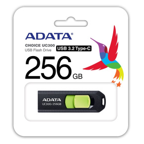ADATA UC300/256GB/USB 3.2/USB-C/Čierna ADATA UC300/256GB/USB 3.2/USB-C/Čierna