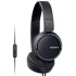 SONY slúchadlá MDR-ZX110AP handsfree, čierne