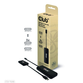Club3D hub 1xUSB-C na 4xUSB-C, 10Gbps port, PD 3.0 Club3D hub 1xUSB-C na 4xUSB-C, 10Gbps port, PD 3.0