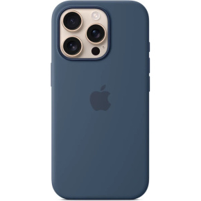 iPhone 16 Pro Max Silicone Case with MS - Denim iPhone 16 Pro Max Silicone Case with MS - Denim