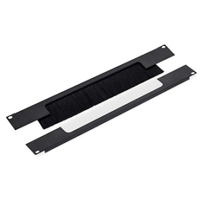 19" priechodný panel 2U rozdelený horizont. 350x55mm