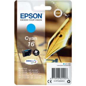 Epson Singlepack Cyan 16 DURABrite Ultra Ink Epson Singlepack Cyan 16 DURABrite Ultra Ink