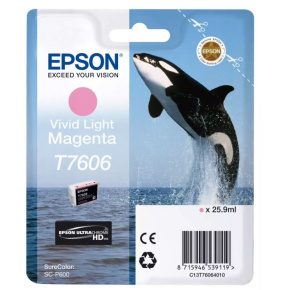 Epson T7606 Ink Cartridge Vivid Light Magenta Epson T7606 Ink Cartridge Vivid Light Magenta