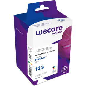 WECARE ARMOR ink sada kompatibilná s BROTHER LC-123 VAL BP, čierna/CMY WECARE ARMOR ink sada kompatibilná s BROTHER LC-123 VAL BP, čierna/CMY