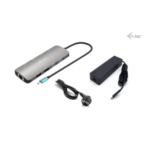 i-tec USB-C Metal Nano 2x HDMI Docking Station, PD 100W + Charger 100W (bundle) i-tec USB-C Metal Nano 2x HDMI Docking Station, PD 100W + Charger 100W (bundle)