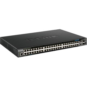 D-Link DGS-1520-52MP 44 portov GE PoE + 4 portov 2.5 GE PoE + 2 10 GE portov + 2 SFP+ Smart Mang. Sw.