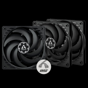 ARCTIC P12 Slim PWM pst – 120mm Pressure optimized case fan | Slim profile | PWM controlled speed wi