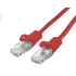 Kábel C-TECH patchcord Cat6, UTP, červený, 0,25 m
