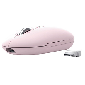 Trust Seron Slim/Kancelárska/Optická/3 200 DPI/USB+BT/Ružová