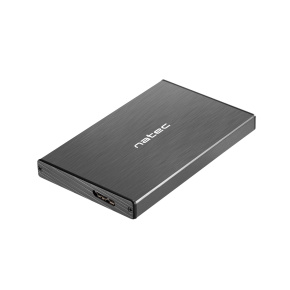 Externý box pre HDD 2,5" USB 3.0 Natec Rhino Go, čierny, hliníkové telo
