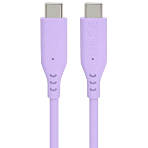 PremiumCord silikónový USB-C 60W, fialový, 1.5m