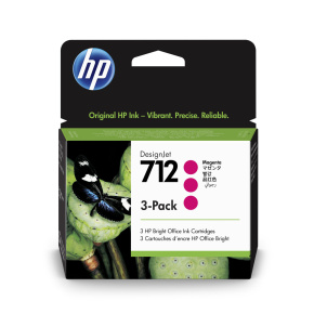 HP 712 Ink. náplň purpurová, trojbalenie; 3ED78A