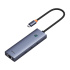 Baseus hub Ultra Joy USB 6v1 (USB-C/1xHDMI4K30Hz/3xUSB 3.0/1xPD/RJ45) sivý