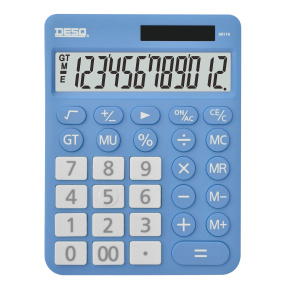 Kalkulačka DESQ XL, svetlo modrá