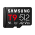 Samsung T9/Micro SDXC/512GB/UHS-I U3 / Class 10/+ Adaptér/Čierna