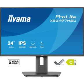 iiyama ProLite/XB2497HSU-B1/23,8"/IPS/FHD/120Hz/4ms/Čierna/5R