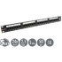 19" patch panel Solarix 24 x RJ45 CAT6 UTP 350 MHz čierny 1U SX24-6-UTP-BK
