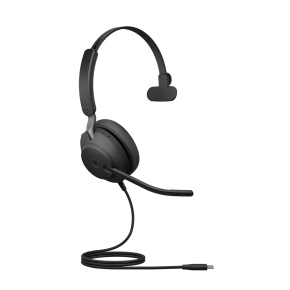 Jabra Evolve2 40 SE/Mono/USB-C/Drôt/MS/Čierna