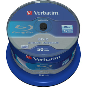 VERBATIM BD-R SL (6x, 25GB), NON-ID, 50 cake VERBATIM BD-R SL (6x, 25GB), NON-ID, 50 cake