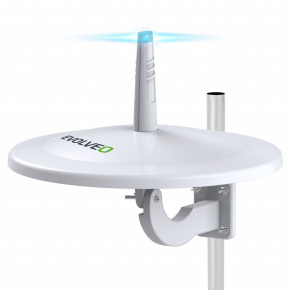 EVOLVEO Jade 3, aktívna vonkajšia anténa FM/DAB+/DVB-T2, filter LTE,4G,5G