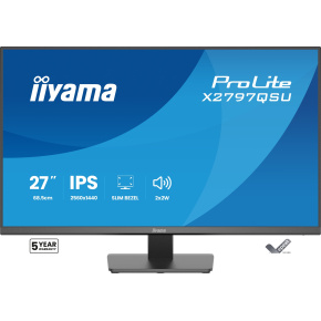 iiyama ProLite/X2797QSU-B1/27"/IPS/QHD/75Hz/1ms/Čierna/5R