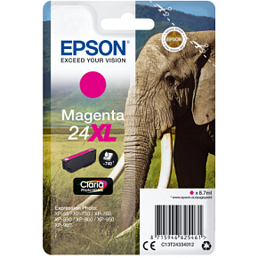 Epson Singlepack Magenta 24XL Claria Photo HD Ink Epson Singlepack Magenta 24XL Claria Photo HD Ink