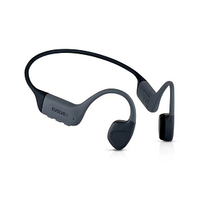 EVOLVEO bezdrátová sluchátka BoneMax MP3 32GB, na lícní kosti, IPX8, šedá