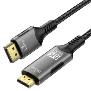 PremiumCord DP 1.4 na HDMI 2.1 kábel, 2m