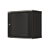 LANBERG 19" RACKOVÁ SKRIŇA PRO MONTÁŽ NA STENU 9U/540X350 (FLAT PACK) S PROSKLENÝMI DVERMI ČIERNA