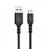 TB USB A - USB C kábel 50 cm silicone black