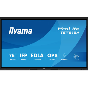 75" iiyama TE7515A-B1AG: IPS, 4K, EDLÁ, NFC