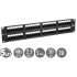 19" patch panel Solarix 48 x RJ45 CAT5E UTP 150 MHz čierny 2U SX48-5E-UTP-BK