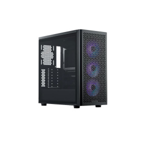Cooler Master case Elite 502, Průhledná bočnice, ATX, 3x 120mm ARGB Fan, černá